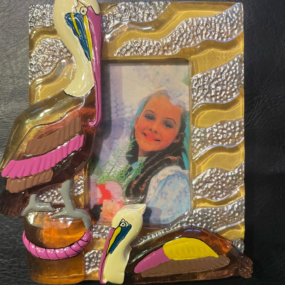 Colorful Pelican Picture Frame